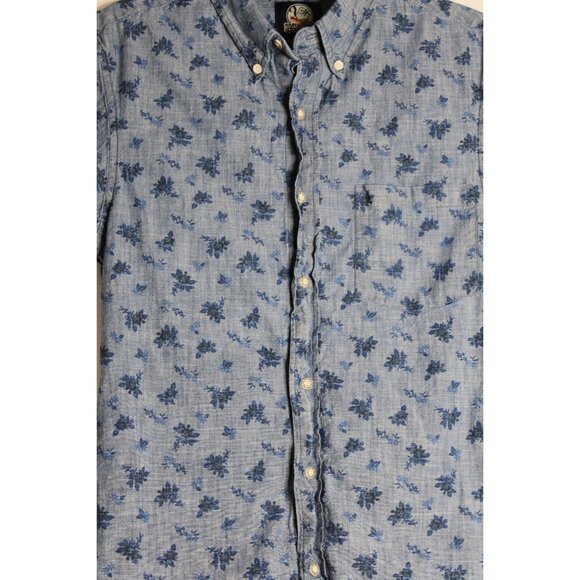 Reyn Spooner L/S Blue Floral Hawaiian Button Down Shirt Mens Small - Picture 2 of 6